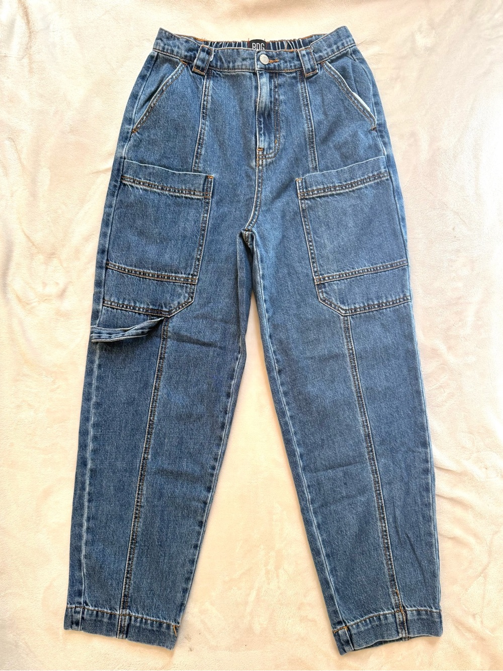 BDG Urban Outfitters Skate Carpenter Cargo Jeans High Rise Utility Size S